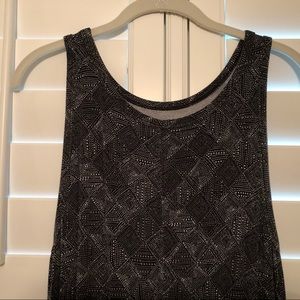 Old Navy black/grey diamond pattern tank dress(L)